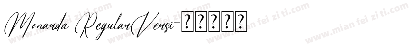 Monarda RegularVersi字体转换